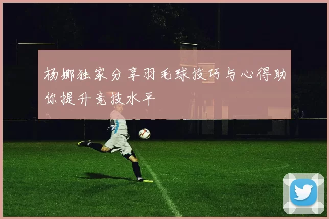 杨娜独家分享羽毛球技巧与心得助你提升竞技水平