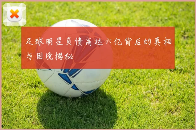 足球明星负债高达六亿背后的真相与困境揭秘