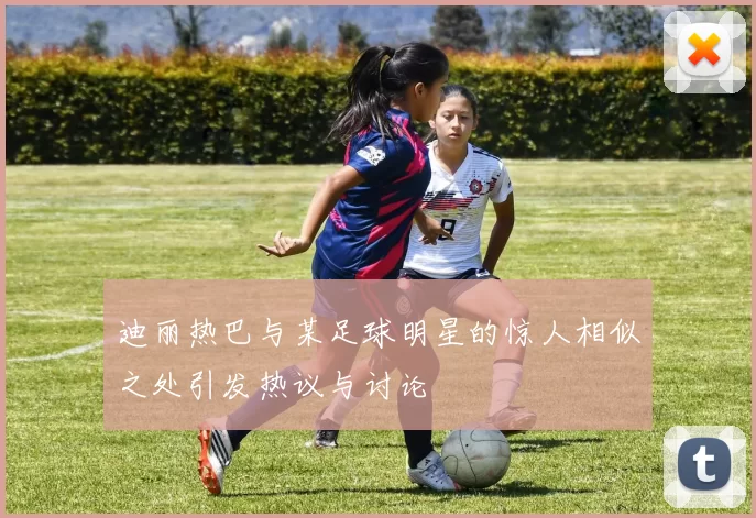 迪丽热巴与某足球明星的惊人相似之处引发热议与讨论